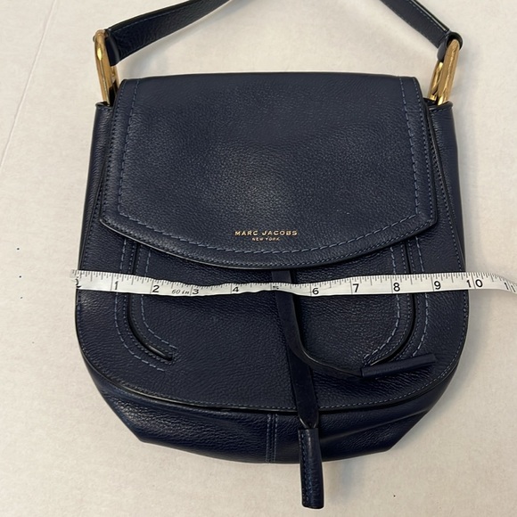 MARC JACOBS BLUE LEATHER CROSSBODY SADDLE BAG - Picture 14 of 16